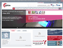 Tablet Screenshot of cetim.fr